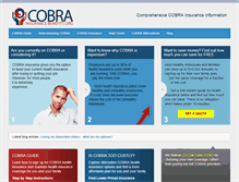 Tablet Screenshot of cobrainsurancebenefits.org